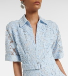 Simkhai Deanna lace guipure cotton midi dress