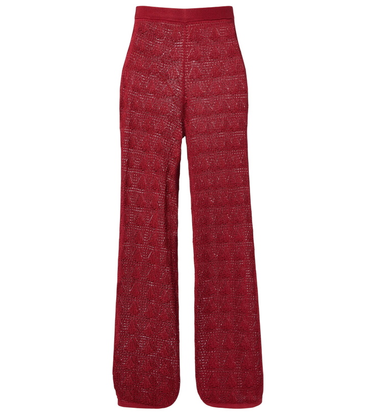 Photo: Loulou de Saison Egeo knitted wide-leg pants