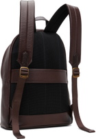 Polo Ralph Lauren Brown Pebbled Leather Backpack