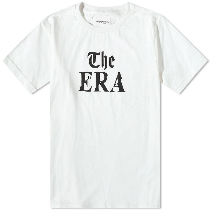 Photo: TAKAHIROMIYASHITA TheSoloist. Men's The Era Pocket T-Shirt in White