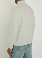 Paige Orion 1/4 zip Cotton-blend Sweatshirt Ecru