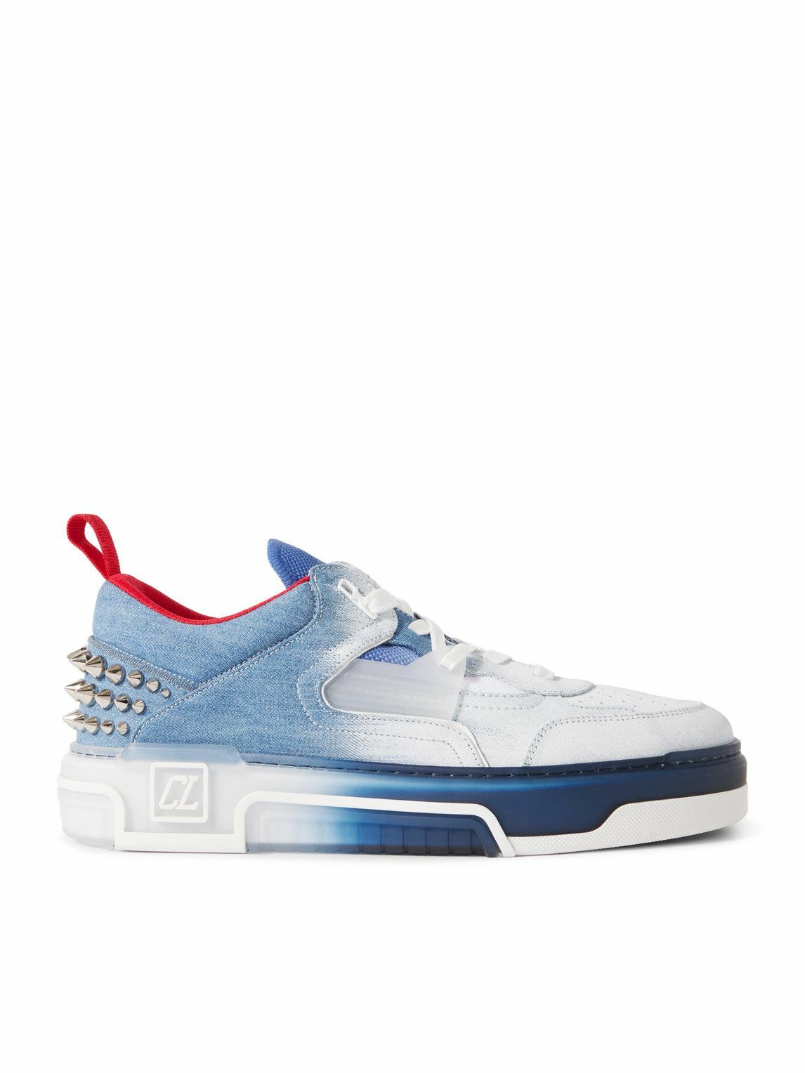 【希少】Christian Louboutin Astroloubi デニム スニーカー Christian Louboutin - Astroloubi Spiked Dégradé Denim and