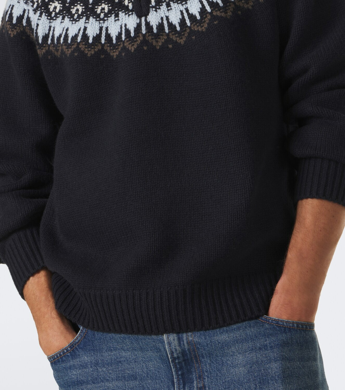 Arch4 Mr Saint Gervais Fair Isle cashmere sweater