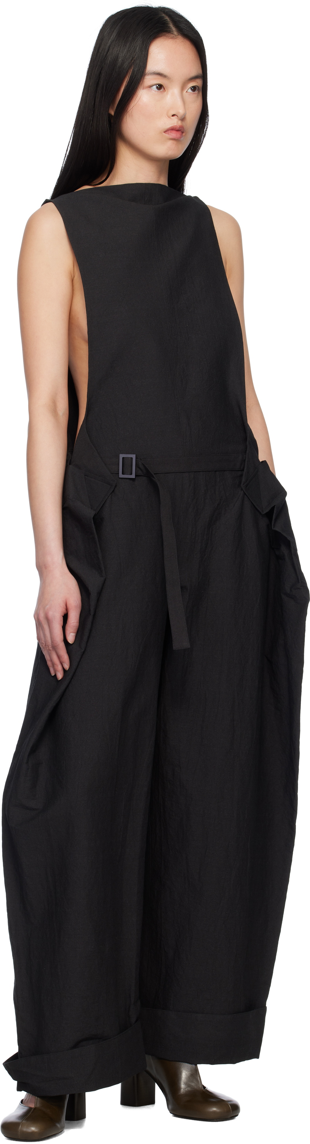 ISSEY MIYAKE Black Fold To Form Jumpsuit
