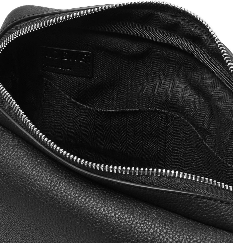 LOEWE Military XS Full-Grain Leather Messenger Bag for Men