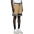 John Elliott Tan and Black Game Shorts