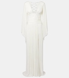 Maria Lucia Hohan Alana B plissé silk  maxi dress