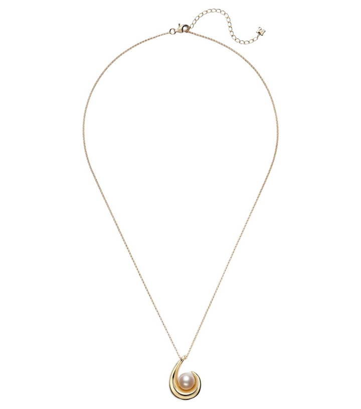 Photo: Mateo Pearl Curl 14kt gold pendant necklace with freshwater pearl