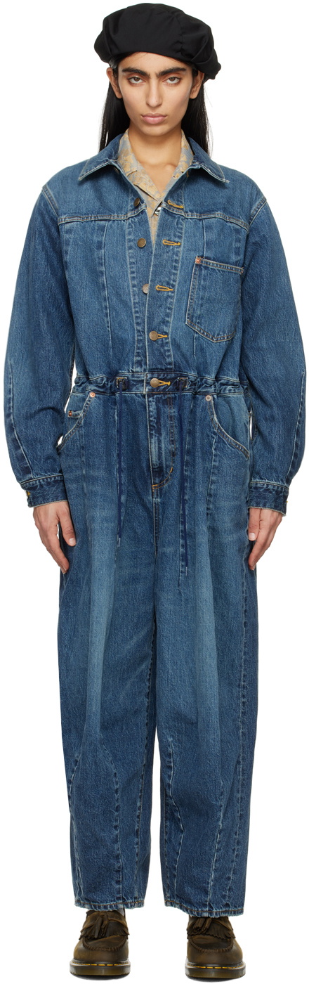 NEEDLES Blue Darts Denim Jumpsuit Needles