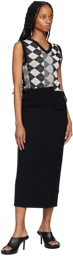 Deiji Studios Black 'The Tie' Maxi Skirt