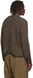Maison Margiela Brown Mohair Sweater