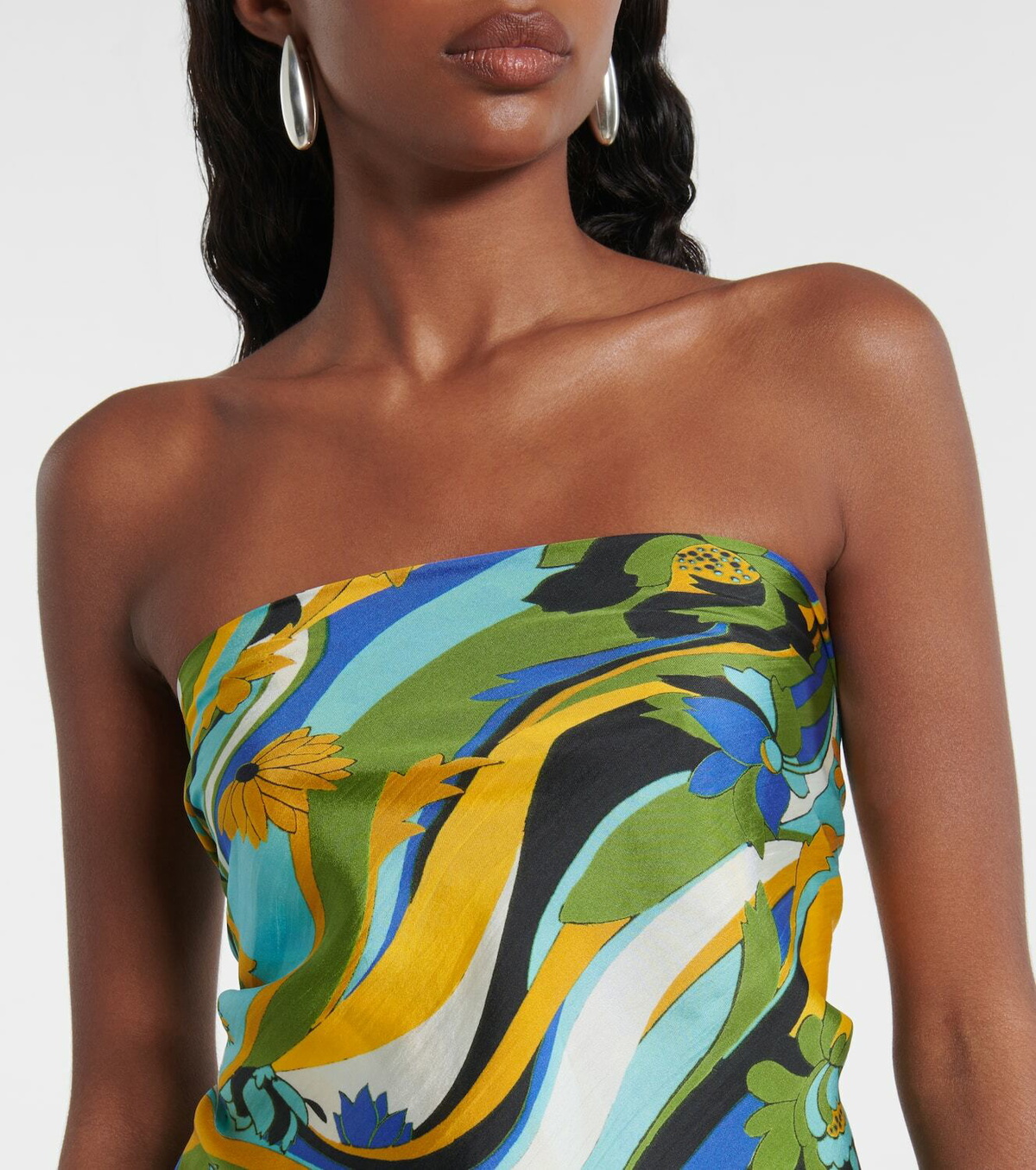 Christopher Esber Floral silk scarf