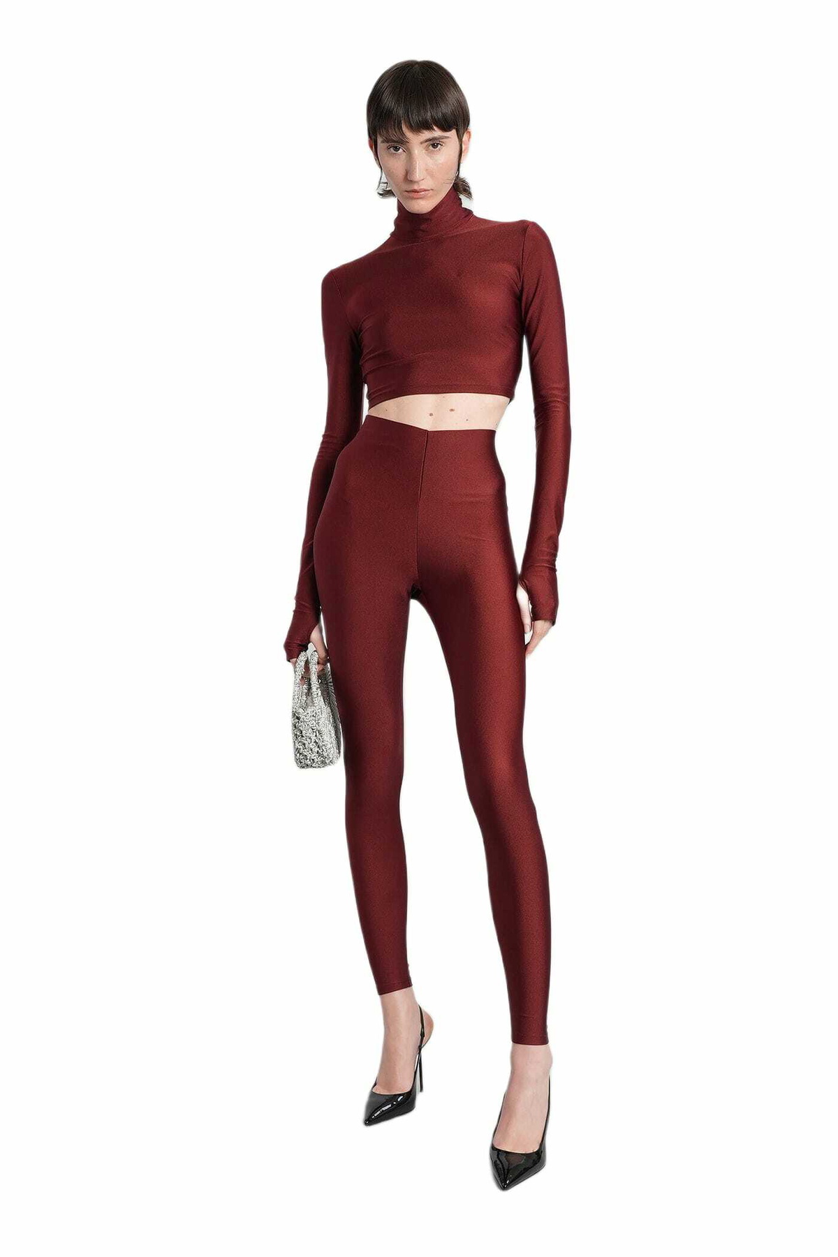 The Andamane Holly 80 S Leggings In Bordeaux Polyamide