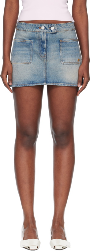 Photo: Courrèges Blue Signature Denim Miniskirt