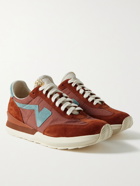 VISVIM - FKT Runner Suede-Trimmed Nylon and Cotton-Blend Sneakers - Red