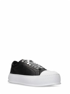 MOSCHINO - Logo Faux Leather Low Top Sneakers