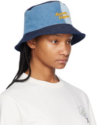 Maison Kitsuné Blue Denim Bucket Hat