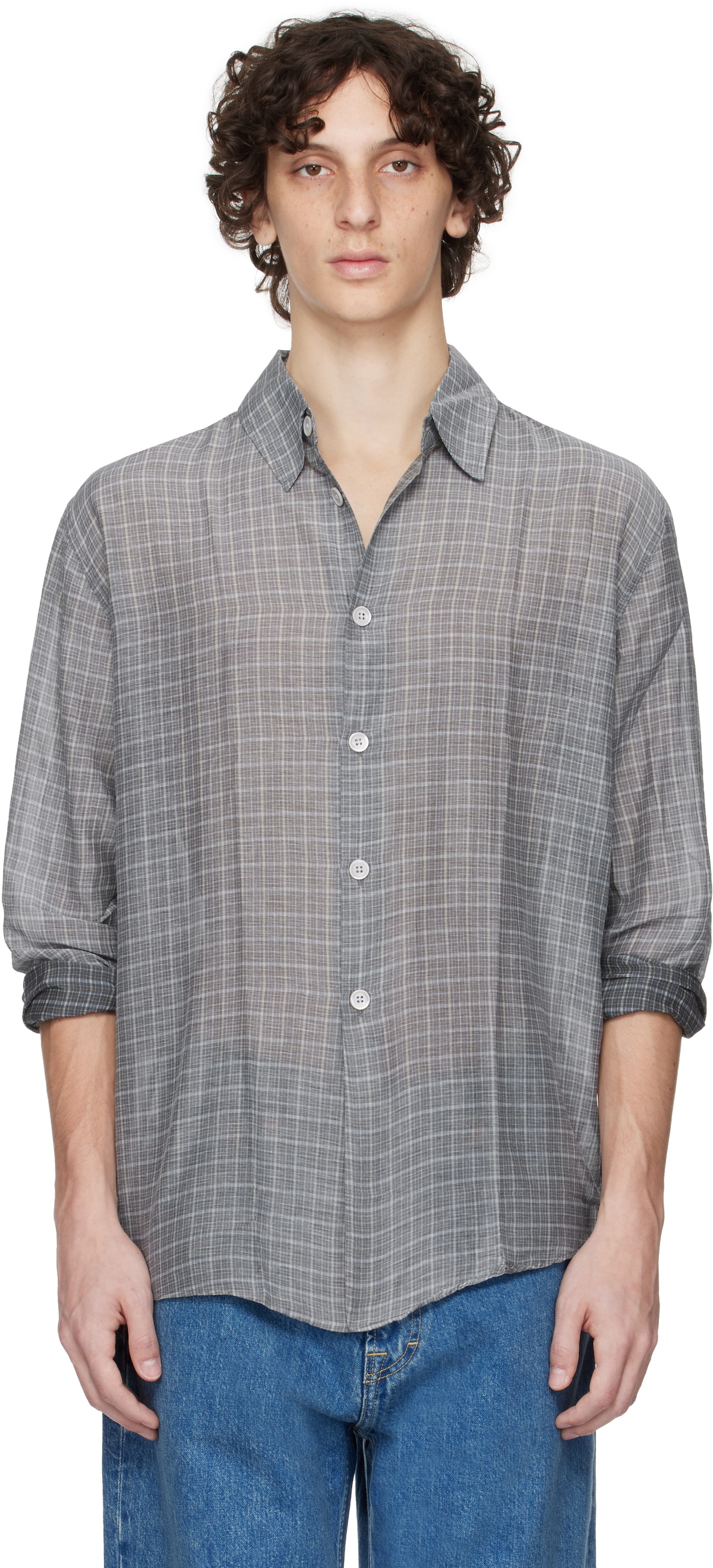 Gray Beyond Shirt by OUR LEGACY on Sale