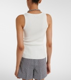 Max Mara Ribbed-knit jersey tank top