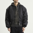 Entire Studios Men's Cropped Broad Bomber Jacket in Oil