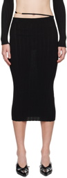 JACQUEMUS Black Les Classiques 'La jupe Pralù' Midi Skirt