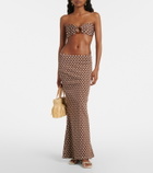Montce Natalia polka-dot midi skirt