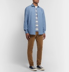 Incotex - Slim-Fit Cotton-Chambray Shirt - Blue