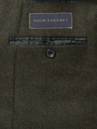 THOM SWEENEY - Double-Breasted Wool and Cashmere-Blend Blazer - Green