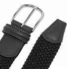 Anderson's Men's Woven Textile Belt in Black