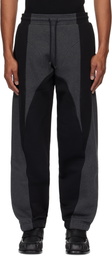 Mugler Gray Light Fleece Track Pants