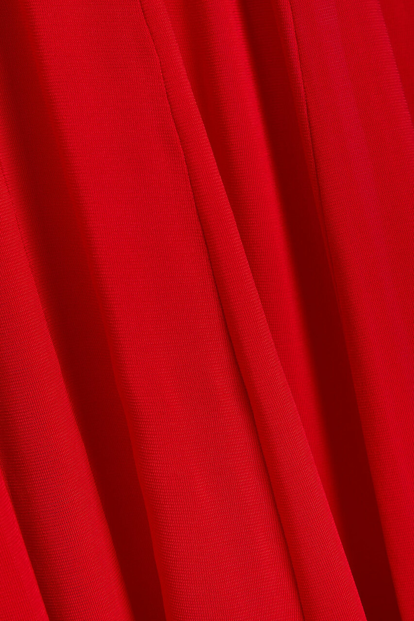 Alice + Olivia Noelia Panelled Stretch-jersey Maxi Dress Red