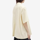 The Attico Women's Zip Front T-Shirt in Butter