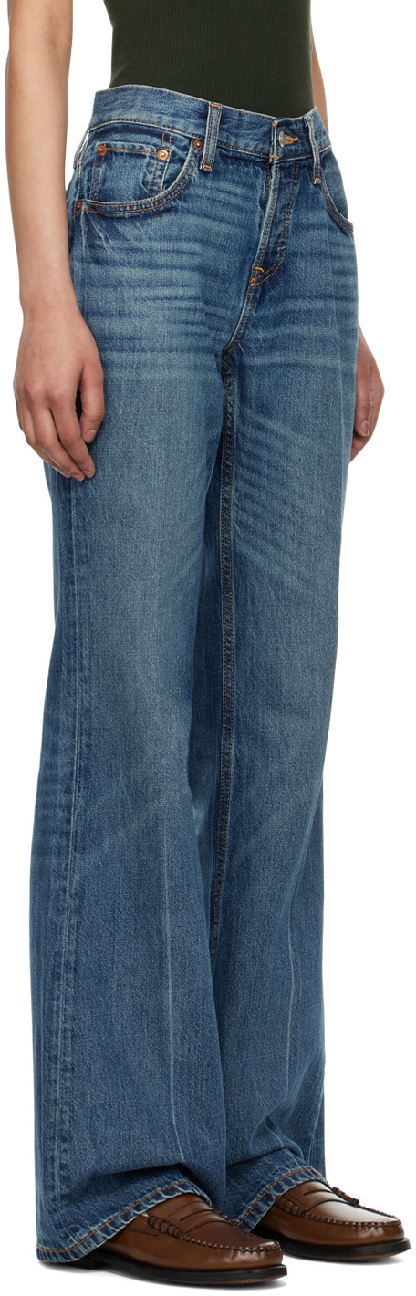 Re/Done Blue Loose Boot Jeans