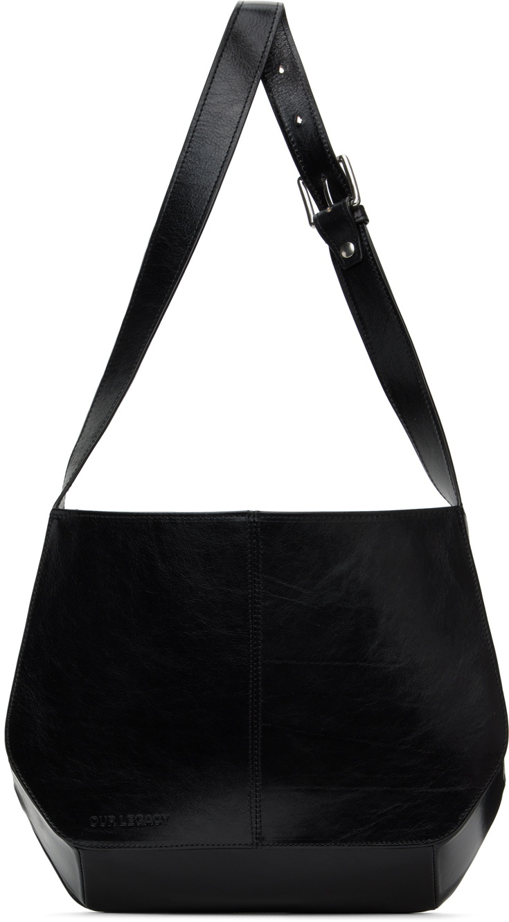 OUR LEGACY｜ (Flat Bag (A4248FT)) Our Legacy Flat Bag True Dye Black Leather – Très Bien
