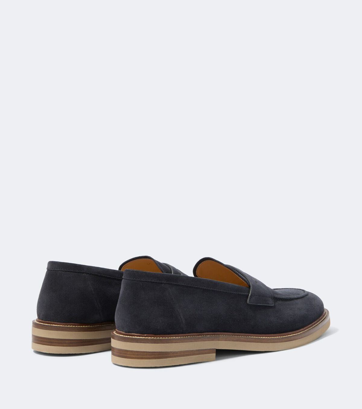 Brunello Cucinelli Suede penny loafers