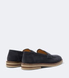 Brunello Cucinelli Suede penny loafers