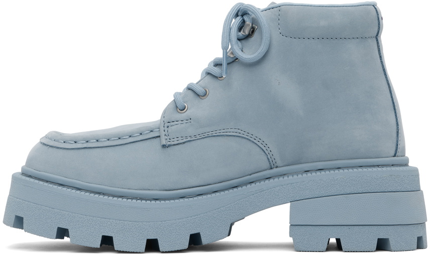 Eytys Blue Tribeca Lace-Up Boots Eytys