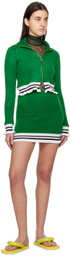 Theophilio Green Bad Gyal Sweater & Skirt Set