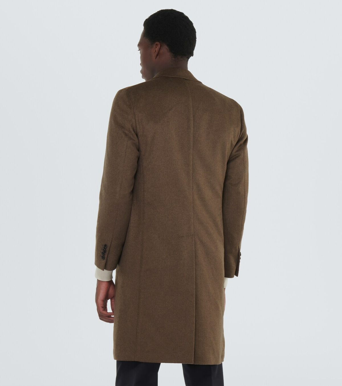 Lardini Gray Linen Coat
