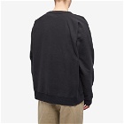 Instru(men-tal) by Mihara Men's Instrumental by Mihara Embroidered Crew Sweat in Black