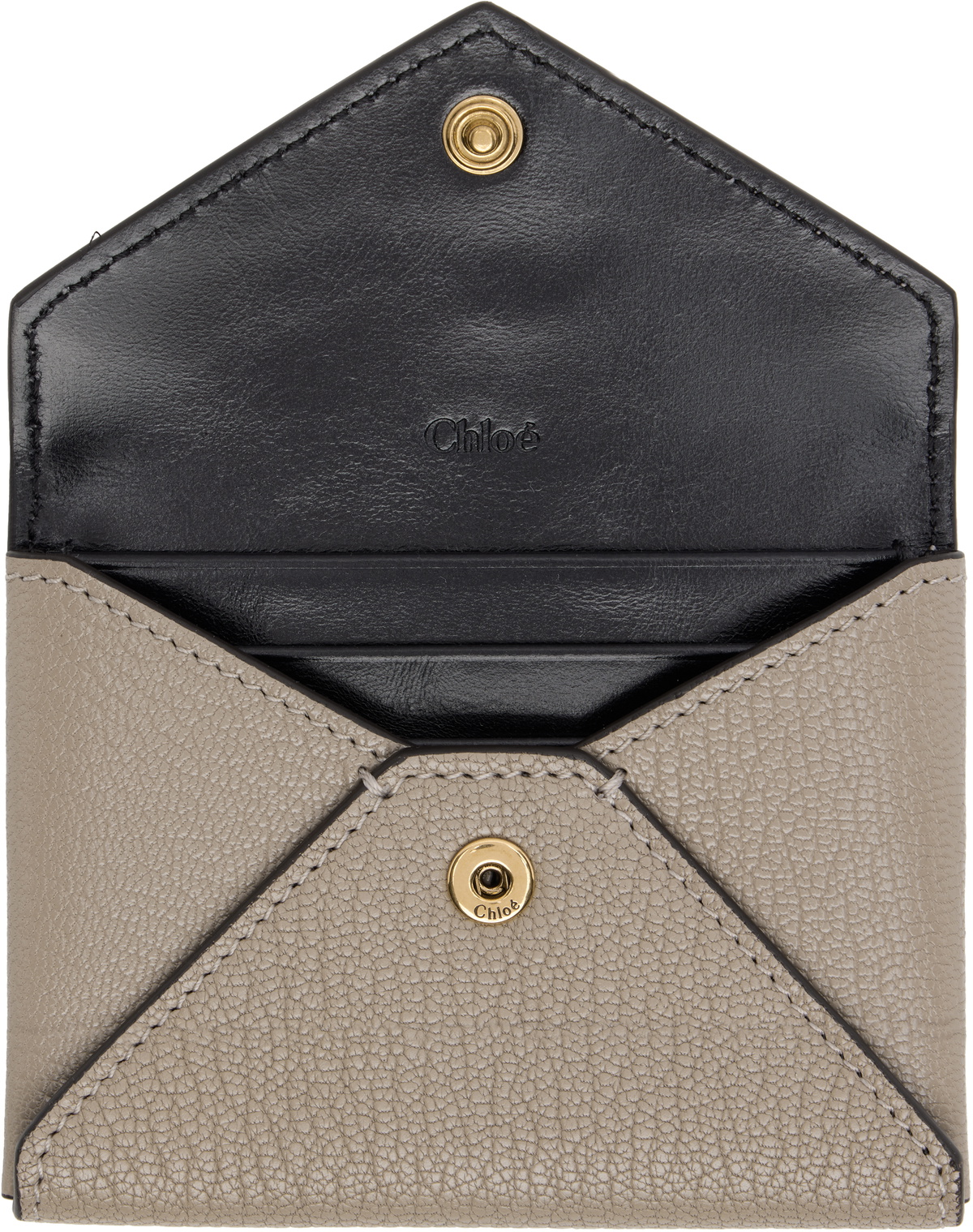 Chloé Gray Envelope Card Holder