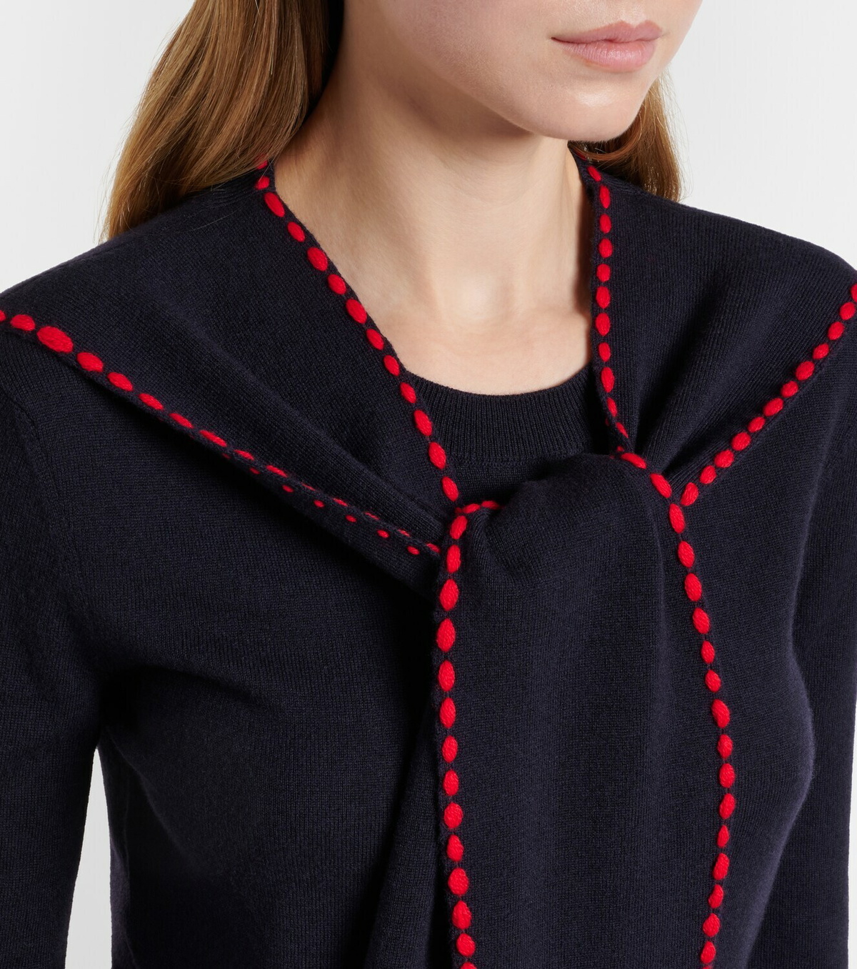 Loewe Scarf-detail wool sweater
