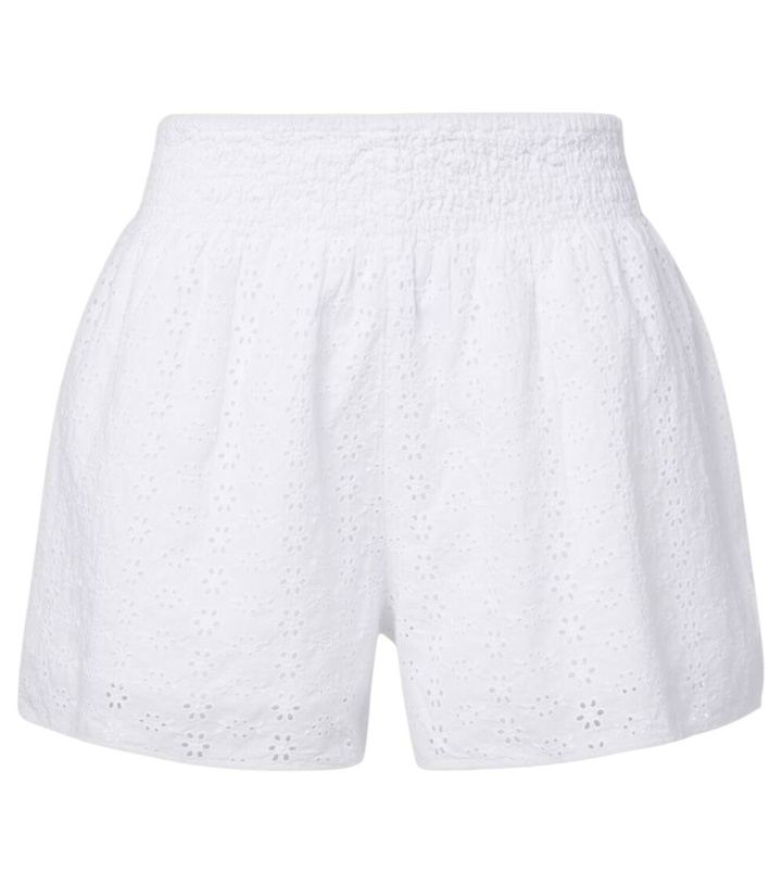 Photo: Velvet Iris eyelet cotton shorts