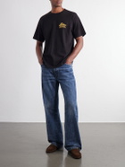 Aimé Leon Dore - Unisphere Logo-Print Cotton-Jersey T-Shirt - Black