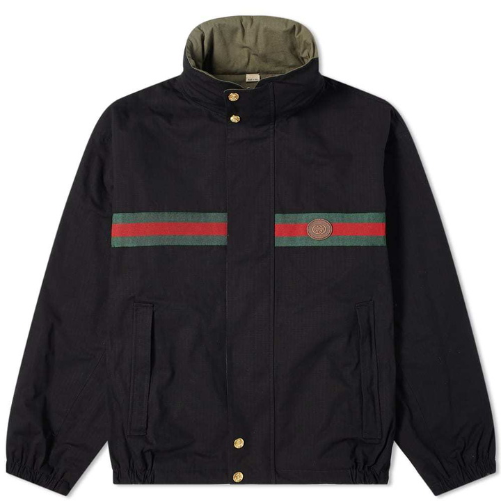 Photo: Gucci Jacquard GRG Reversible Tape Jacket