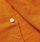 Saturdays NYC - Marco Camp-Collar Cotton-Gauze Shirt - Orange