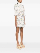 ZIMMERMANN - Lace Trimmed Linen Mini Dress