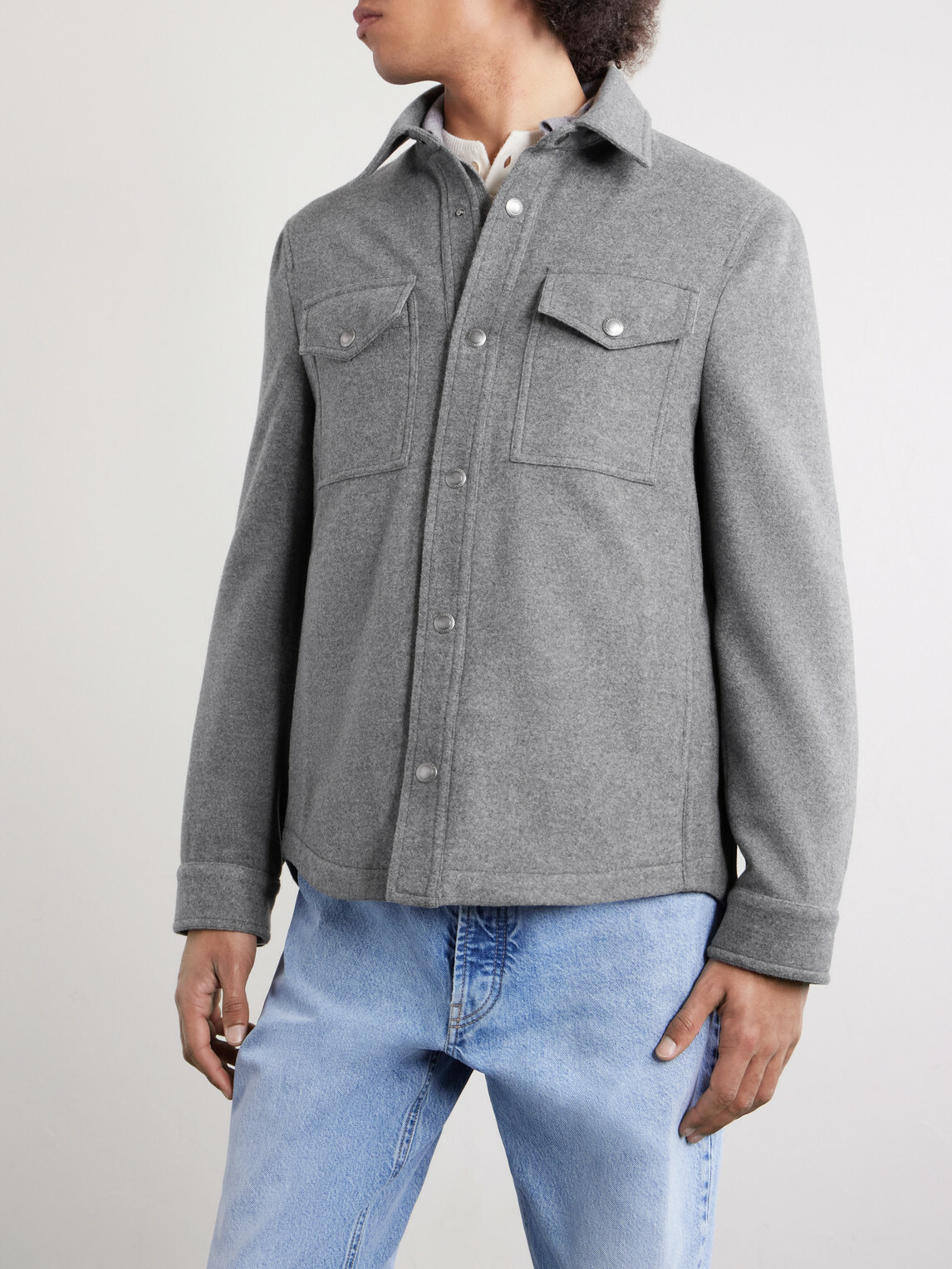 Brunello Cucinelli - Cashmere Overshirt - Gray