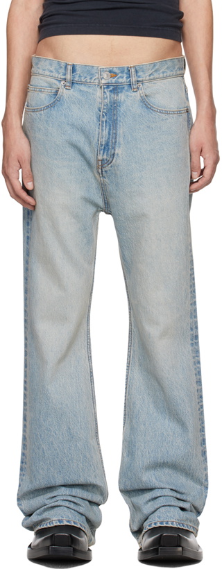 Photo: Balenciaga Blue Relaxed-Fit Jeans