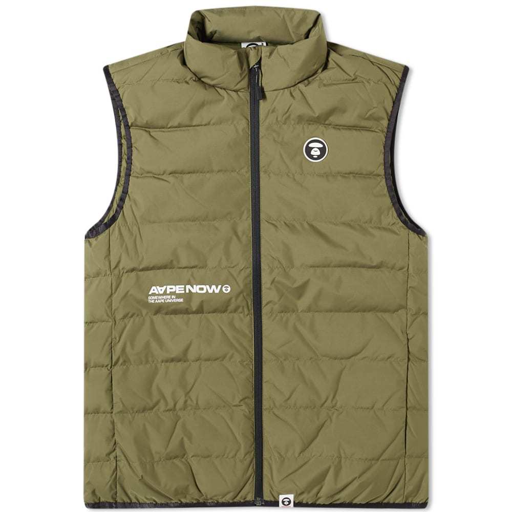 AAPE Logo Light Down Vest AAPE by A Bathing Ape